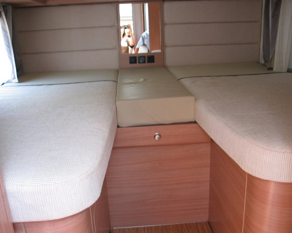 Matratze ComfortCarAir für Camper mit Viscoschaum Höhe 10 cm