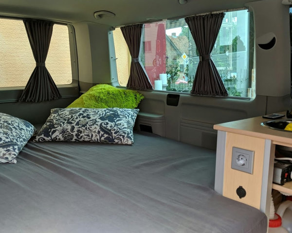 Matratze ComfortCarAir für Camper mit Viscoschaum Höhe 14 cm