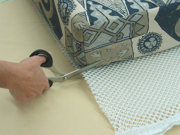 3D-Mesh mattress carpet pad width 2 m as yard ware