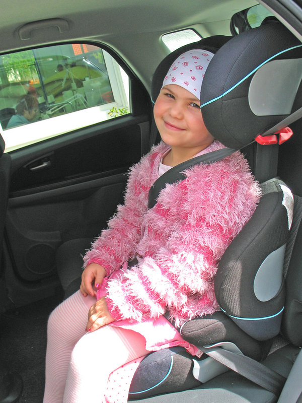 Auto Kindersitz Kissen mit Bezug aus Nicki-Plüsch