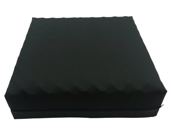 Heavy duty wheelchair cushion made of viscous nap and composite foam 9 cm with leatherette cover