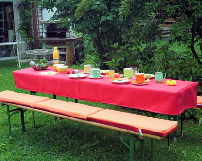 Tischdecke (Husse) für Bierbankgarnitur aus Teflon Silk