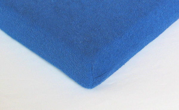 1. Wahl Bezug für Matratze aus Frottee blau 90 x 190 x 25 cm