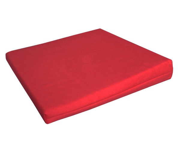 1. Wahl Bezug für Sitzkeil 41 x 40,5 x 1-7 cm aus Teflon Silk rot