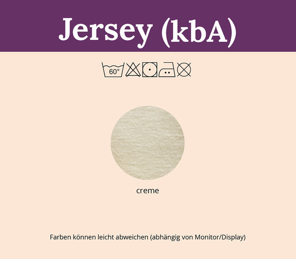 Jersey Spannbetttuch aus kbA-Baumwolle